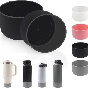 2PCS Silicone Bottle Bottom Protective Cover for Stanley Cup Insulated Cup Protective Sheath With Strong Toughness And Anti Slip