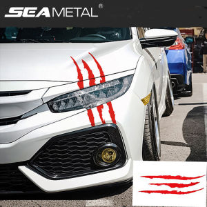 SEAMETAL Car Reflective Sticker Monster Claw Scratch Strip Marker Universal Body Decal