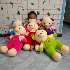 TEDDY BEAR NHỒI BÔNG GẤU BÔNG TEDDY THÚ BÔNG TEDDY BEAR MẶC YẾM GẤU BÔNG TỐT NGHIỆP GẤU BÔNG CHO BÉ 100% GÒN MỊN [ẢNH THẬT]