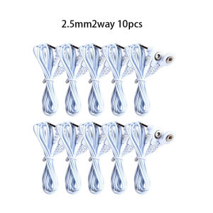 2/4 Way 2.5mm Button  Electrode Tens Cable Conductive Line Wire for Digital Tens Machine Body Massager for Electrode Pads