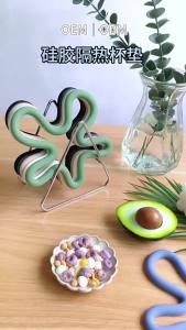 2 Chiếc Hình Học Silicon Placemat Chịu Nhiệt Chống Trơn Trượt Coaster Thân Thiện Với Môi Trường Giá Để Nồi Cho Nhà Bếp Để Bàn Bảo Vệ Nội Thất