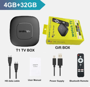 T1 Smart TV Box Android14 Allwinner H313 Bluetooth 5.4 Settings Top Box HDR10 Media Player TV Box Support Google Dual WiFi 2025