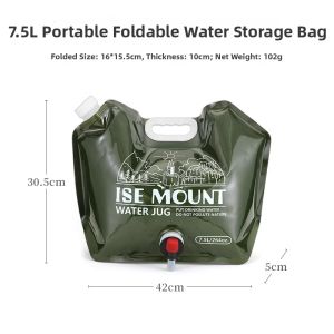 Folding Camping Water Storage Bag Large Capacity Portable Food-Grade With Faucet
