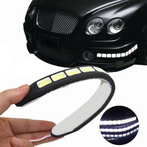Waterproof Daytime Running Light Bendable DRL COB Strip Lamp Fog Car Driving Light Fog Lamp