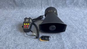 Bộ loa còi báo động Police màu đen loại tốt