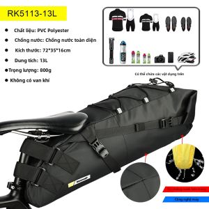 Rhinowalk | Túi Đựng Đèn Sau Xe Đạp Chống Nước Dài Khoảng Cách