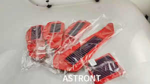 กรองอากาศรถมอเตอร์ไซค์ กรองอากาศ KN เหล็กตาข่ายสีแดงสําหรับ Xmax PCX ADV Click Wave