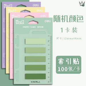 Colorful Small Sticky Notes Deli Nucai Business Office Creative Indexable Tearable Mini Books for Takeout Messages Students