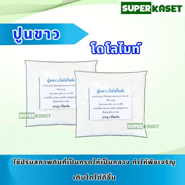 โดโลไมท์ ปูนขาว ขนาด 19 กก. 50 กก. สำหรับแปลงใหญ่