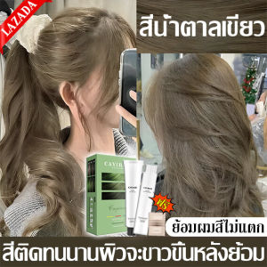 ปิดผมหงอกอย่างมีประสิทธิภาพและคืนหน้าอ่อนเยาว์ CAYIROM สีชานม 200ml สีย้อมผม ยาย้อมผม ใช้งานง่าย Hair Coloring