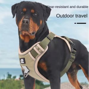 HATELI No Pull Dog Harness with Easy Control Handle Reflective Adjustable Pet Puppy Harness for Small Medium Large Dog Soft Padded Dog Vest Harness Anti-explosion Oxford Cloth Chest Straps