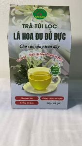 Combo 80 gói trà túi lọc hoa đu đủ đực Bảo Khang 2 hộp trà lá hoa đu đủ đực mát gan lão hóa ung thư tốt cho tiêu hóa HN