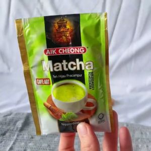 Aik Cheong Matcha Green Tea Latte Nippon Natural with High Quality Matcha Kesegaran Aroma Matcha Ala Jepang One Pack 12 sachet - 300gr