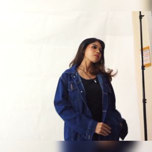 jaket jeans wanita oversize jacket denim cewek - totalfashion99