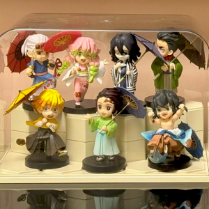 Bandai | Demon Slayer Anime Action Figure - Kamado Tanjirou Agatsuma Zenitsu Nezuko PVC Model Toys Kimetsu No Yaiba Plum Rain Series Gift
