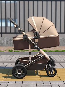 RC-Global Baby Strollers / Prams / Foldable pram / High-view / Landscape Stroller Pram Folding Baby Carriage / detachable basket / Heavy Duty stroller