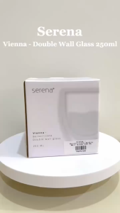 Gelas Double Wall Serena Vienna 250ml Borosilicate Original