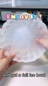 Silicone DIY Ice Bowl Maker Mould Frozen Food Cream Dessert Fruit Salad Ice Cream Party Tool  Homemade Ice Cube mold  冰碗制造器