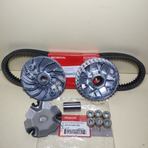 Paketan k44 vanbelt plus rumah roller assy dan kipas motor beat pop beat esp beat street scoopy fi