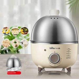 360W หม้อต้มไข่ไฟฟ้าอาหารเช้าเครื่อง Multicooker Steamer หม้อหุงไข่อัตโนมัติบ้านไข่คัสตาร์ดนึ่งหม้อหุงข้าวพร้อมตัวจับเวลา