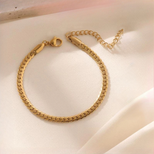 Fashion Charm Stainless Steel Bracelet for Women Vintage Gold Punk Thick Chain Bracelets on Hand New Jewelry Gift