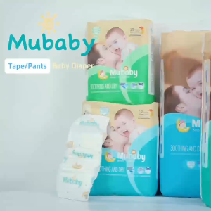 Mubaby 50pcs NB - XXXL Baby Diaper Soft and Breathable Comfort Fit Diaper Tape and Pants Diaper