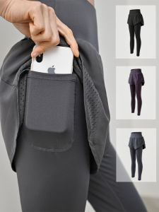 กางเกงโยคะสองชิ้นดูกระชับและกระชับสัดส่วนสำหรับผู้หญิง กางเกงกีฬาสำหรับวิ่งตอนเช้าในฟิตเนส ชุดกีฬาสุดไฮเอนด์สำหรับผู้หญิง