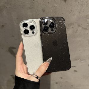 Applicable to Apple 16pro Phone Case Starry Sky Glitter Iphone15promax New Arrival 11 Beautiful Thin and Glittering 13 Transparent 11 Internet Celebrity 12P Fancy Goddess Temperament 14Promax Simple Cover XS