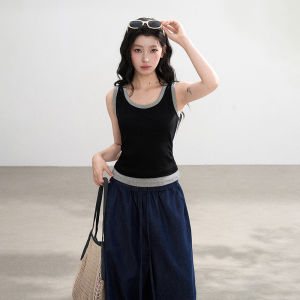 BAIDAIFEI | Two-piece Look Sleeveless Summer Tank Top