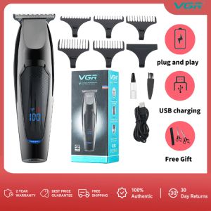 VGR 070 V070 V071 6 in 1 Rechargeable Men Hair Cutter Hair Trimmer Hair Clipper LCD Display Indicator