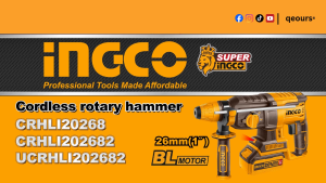 INGCO 20V CORDLESS ROTARY HAMMER DRILL | SDS PLUS | BRUSHLESS MOTOR | CRHLI202287