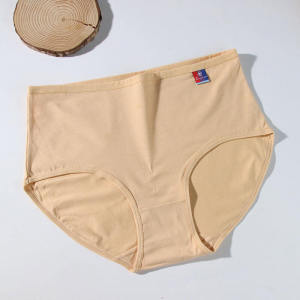 Pure Color Lycra Cotton Ladies Briefs Comfortable Skin-Friendly Mid-Waist Small Version Breathable Soft Cotton Underwear