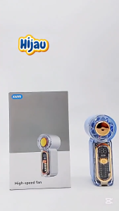 X699 Turbo Handheld Fan 5000mAh PortableFan 199 Speeds LED Display USB Rechargeable Cooling Fan
