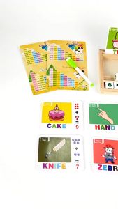 Wooden Spelling Word Game Digital Calculation Toys Educational Toys Montessori Toys Spelling Toys For Kids