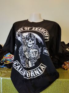สายเชอร์เสื้อยืดวินเทจพิมพ์ลายสุดเท่