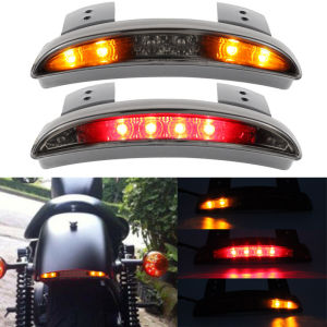 Motorcycle Rear Fender Taillight Tailing Edge Tail light LED Brake Turn Signal For Har ley Sportster XL883 Iron XL1200 R V 72 48