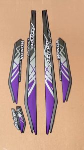 Striping Stiker Honda Astrea Grand 93 1993 Hitam Lis Ungu Fullset List Body Variasi