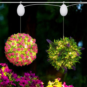 Hoa Nhân Tạo Đèn LED Hoa Xoay USB Bóng Phát Sáng Ngày Lễ Giáng Sinh Đèn Màu Nhỏ Trang Trí Phòng Gia Đình