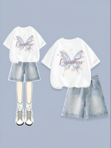 JS | Girls Set Summer Jean Shorts