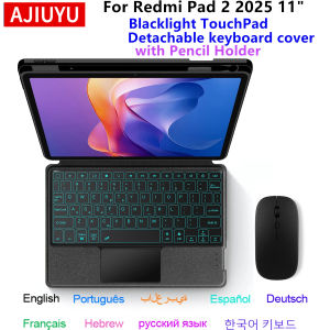 Magic Keyboard For Xiaomi Redmi Pad 2 2025 11 Case Funda for Redmi Pad2 Pad 2 11 inch Tablet Keyboard Cover with Pen Holder