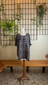 Muat 80-100kg!!!! BAJU BALI BLUS LUKIS JUMBO | ATASAN TOP BIGSIZE LD 140 FIT TO XXXXL SJ/L REAL PICT