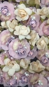 Floral Corsage Elegant brooch Pin Corsage Flower Wedding party event flower brooch Bunga kerongsang Majlis perkahwinan