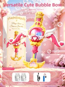 Yimi | Elsa Princess Magic Wand Automatic Battery-Powered Bubble Blower Toy