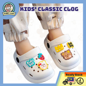 KOGGY Babys Cartoon Shoes Kids Boy Girl Pony Dino Sandals Casual Slippers Cute Kids Twins Kasut Clog Kartun Kids Slipper boy sandal budak selipar kid shoes girl Summer Cartoon Kids Slippers RayaSlippers Baby Hole Shoes Indoor Boys and Girls Anti slip