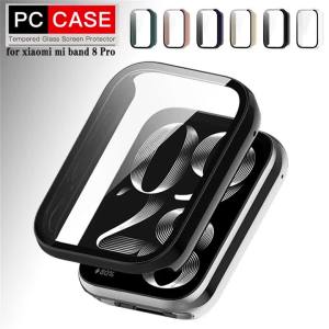 Case+Tempered Glass for Xiaomi Band 8 Pro Full Coverage Protective Cover for Mi Band 9 Pro Screen Protector Bumper Accessories