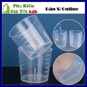 SET 5 Cốc Nhựa Chia Vạch Đo Lường Nhà Bếp Phòng Thí Nghiệm Loại Trong Suốt Dễ Dàng Vệ Sinh - Ca Đong Đinh Lượng Dùng Cho Pha Chế - Cốc Đong Dung Dịch Đa Năng Tiện Lợi