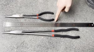 Tang Lancip Panjang Baja Tang Jepit Lancip hidung panjang Tang Long Nose Pliers 11Inch