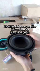 COD ZK-MT21 Bluetooth 5.0 Amplifier 2.1Channel Subwoofer 50w*2+100w HighPower Audio Amplifier