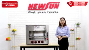 Lò Nướng Chín Thực Phẩm Không Khói Salamander NEWSUN 4 Họng Bằng Gas - Hàng Chính Hãng - Bảo Hành 12 Tháng