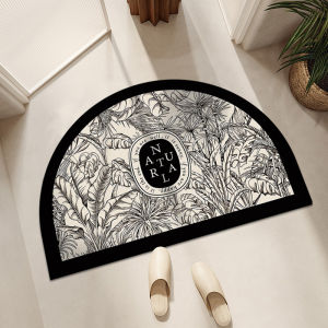 VIKAMA อเมริกัน Retro Semi-Circular ห้องน้ํา Diatomite ดูดซับเสื่อชั้นลื่น Quick-Drying MAT ตกแต่งบ้านฤดูร้อน